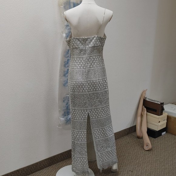 BARI JAY FORMAL/PROM FULL LENGTH GOWN WITH RHINESTONE SPAGHETTI STRAPS SIZE13/14 - Picture 3 of 14